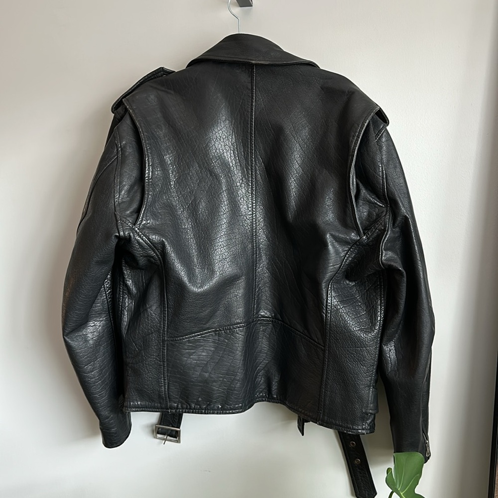 Source Unknown Black Leather Jacket - image 4